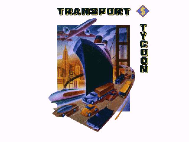 Transport Tycoon title screen for Playstation